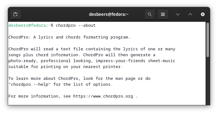 ChordPro CLI